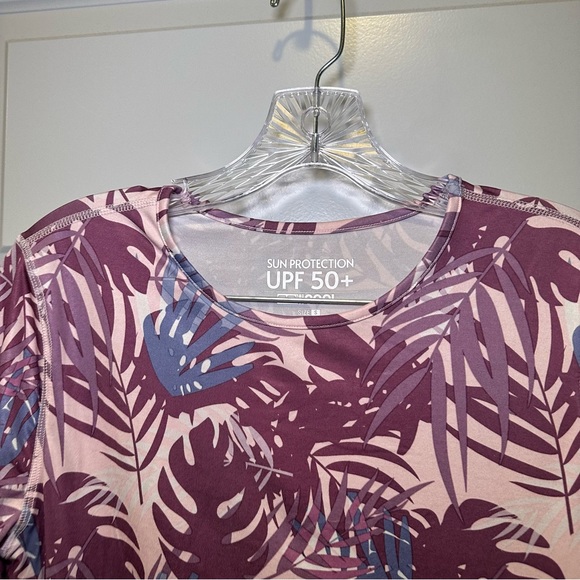 32 Degrees Cool Purple Print Sun Protection UPF 50+ Long Sleeve Top size S - Picture 4 of 10